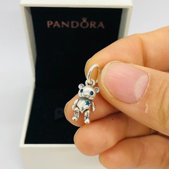 ✨🔥Pandora Movable Teddy Bear Dangle Charm - Picture 8 of 8